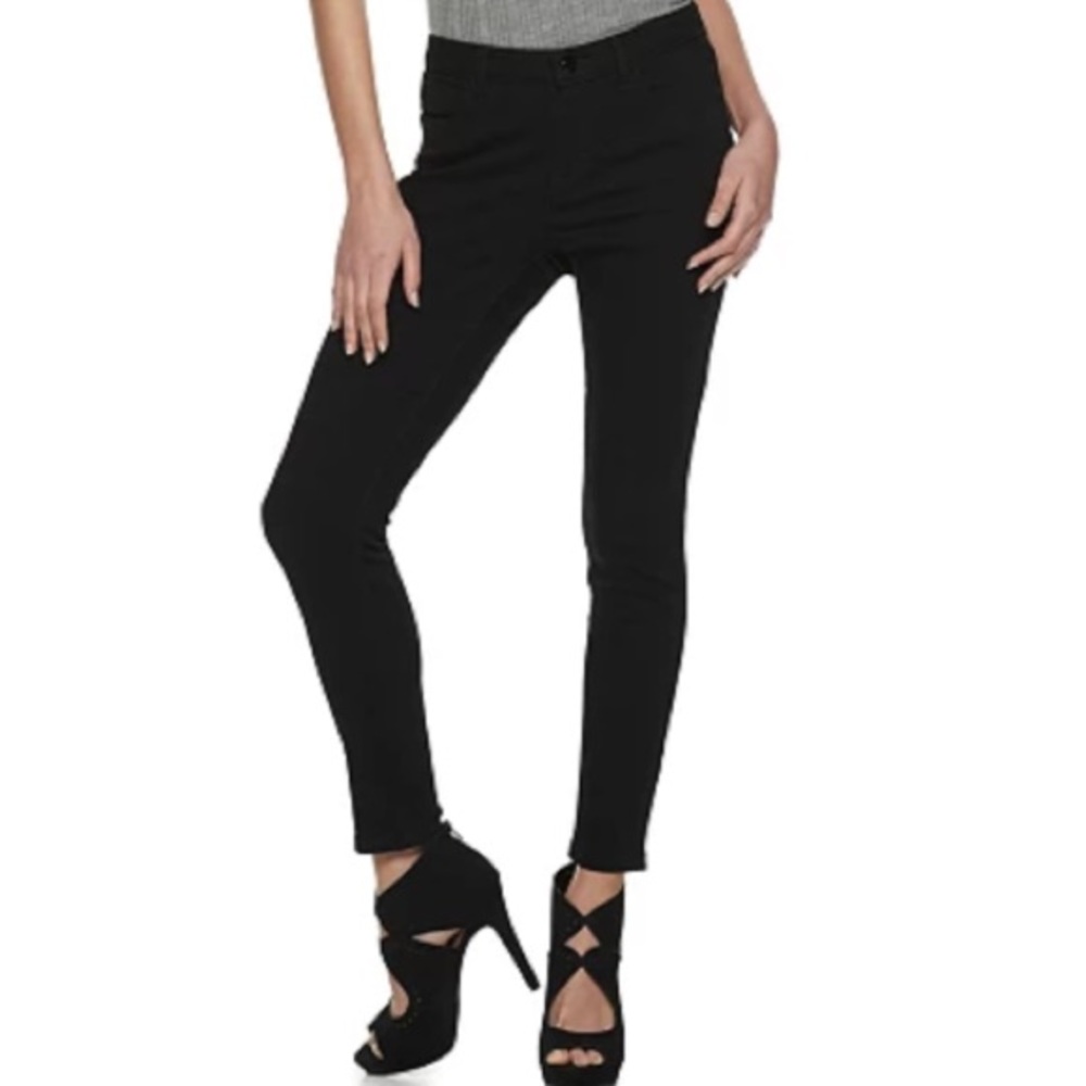 Jennifer Lopez Super Skinny Black Jeans - Size 8